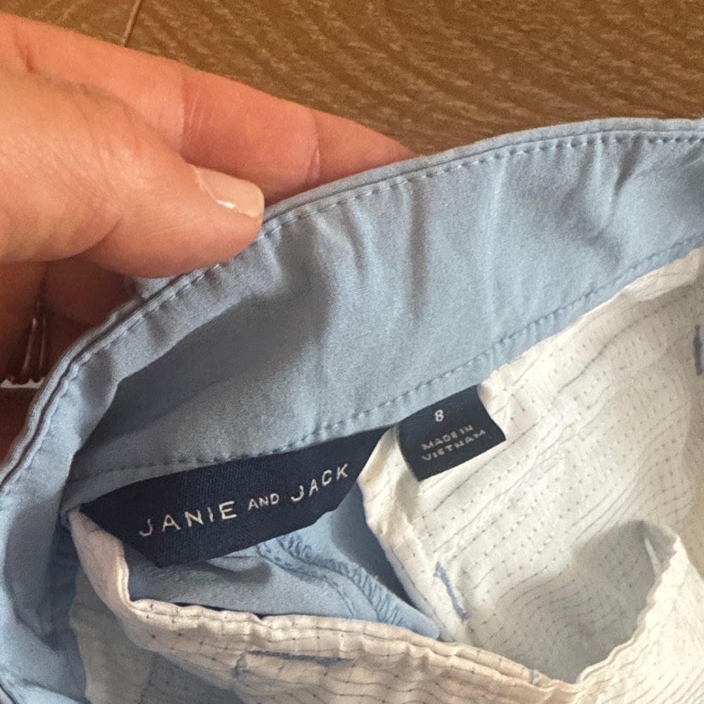 Janie and Jack Black and Light Blue Kids Shorts - Picture 10 of 12